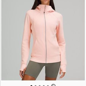 Lululemon Scuba Full-Zip Hoodie - Pink Mist, Size 6
